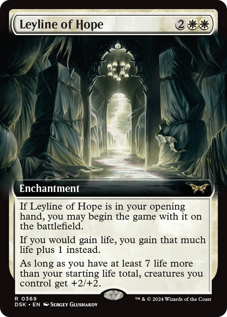 Leyline of Hope (Extended Art) (369) Foil - Duskmourn: House of Horror