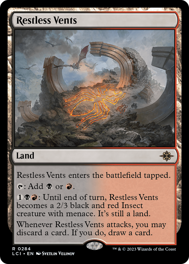 Restless Vents (284) Foil - The Lost Caverns of Ixalan