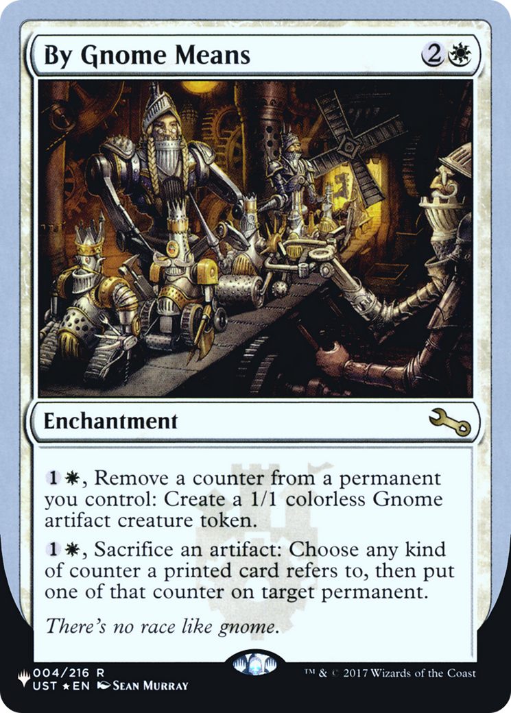 By Gnome Means (001) Foil - The List (Unfinity Foil Edition)