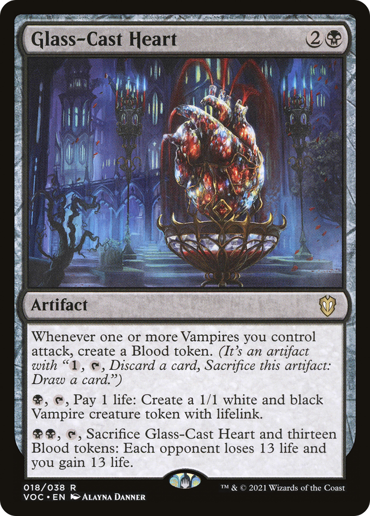 Glass-Cast Heart (018) - Crimson Vow Commander