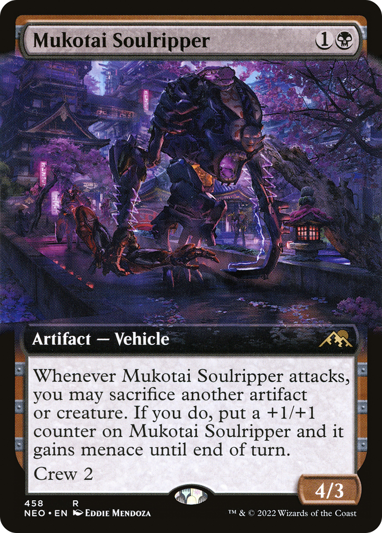 Mukotai Soulripper (Extended Art) (458) Foil - Kamigawa: Neon Dynasty