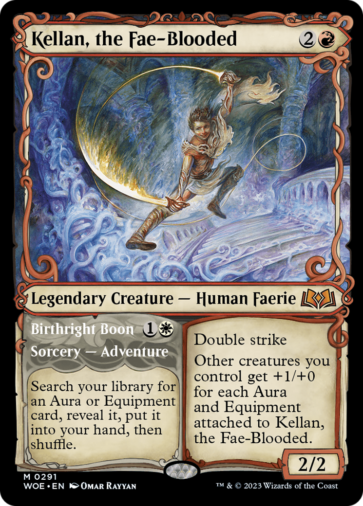 Kellan, the Fae-Blooded (Showcase) (291) Foil - Wilds of Eldraine