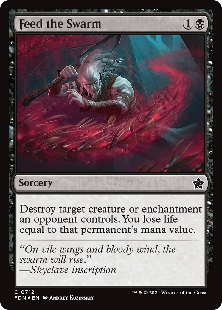 Feed the Swarm (712) Foil - Foundations