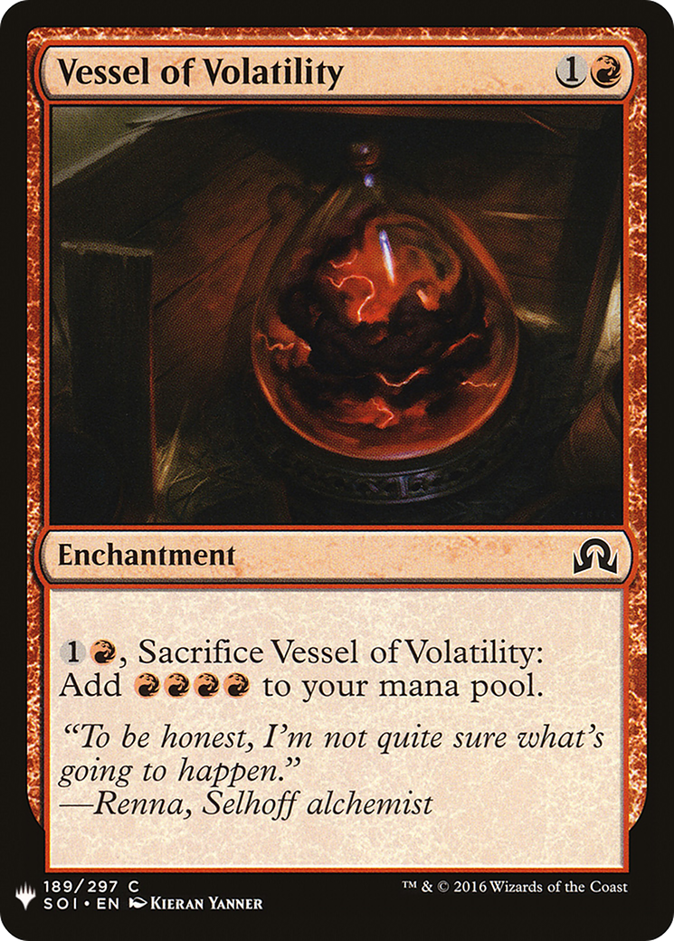 Vessel of Volatility (SOI-189) - The List