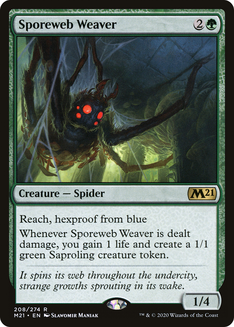 Sporeweb Weaver (208) - Core Set 2021