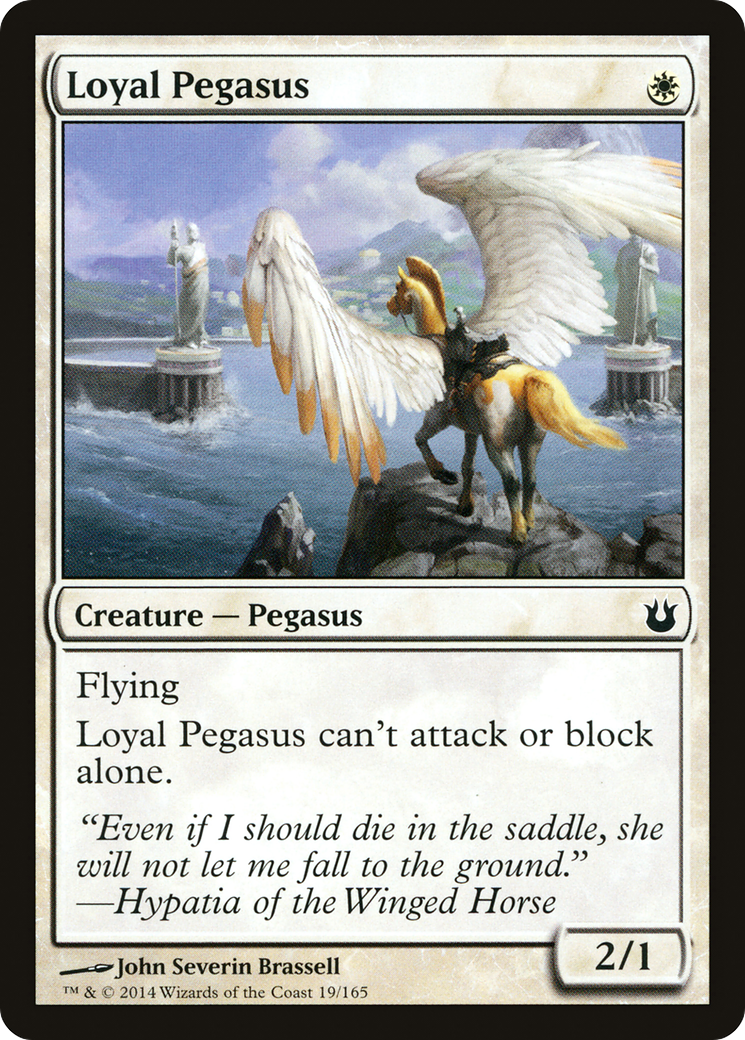 Loyal Pegasus (019) Foil - Born of the Gods