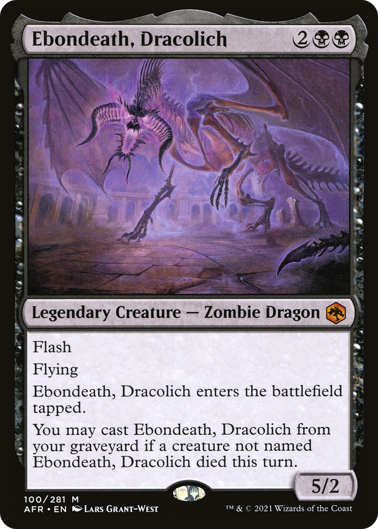 Ebondeath, Dracolich (100) - Adventures in the Forgotten Realms
