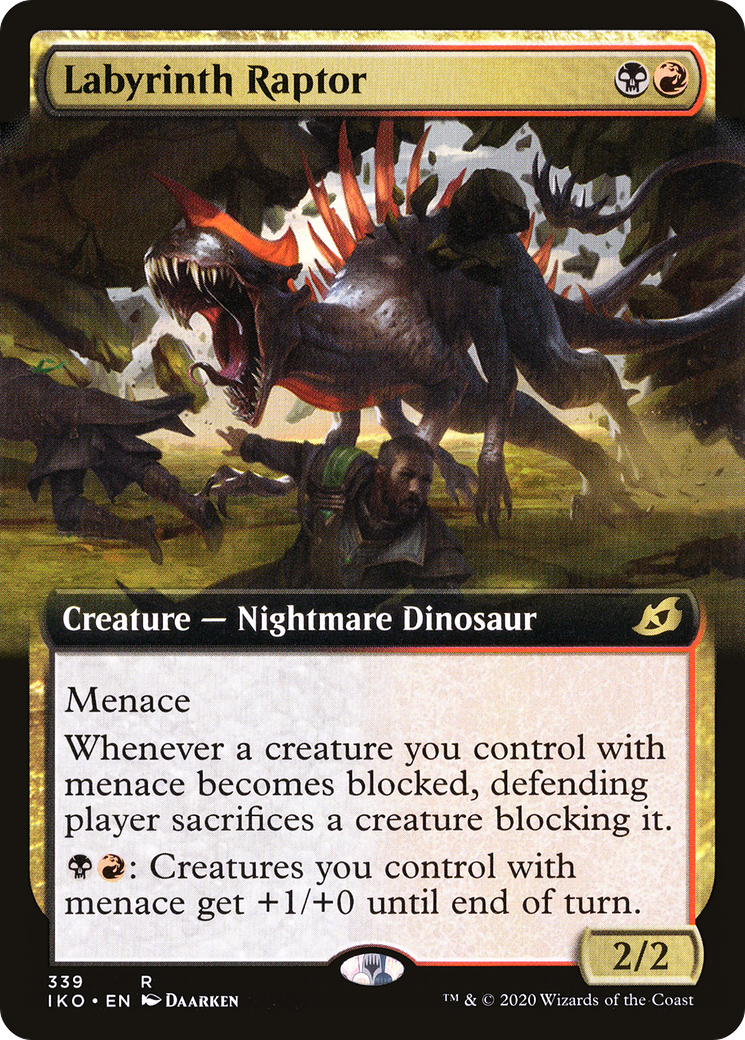 Labyrinth Raptor (Extended Art) (339) Foil - Ikoria: Lair of Behemoths