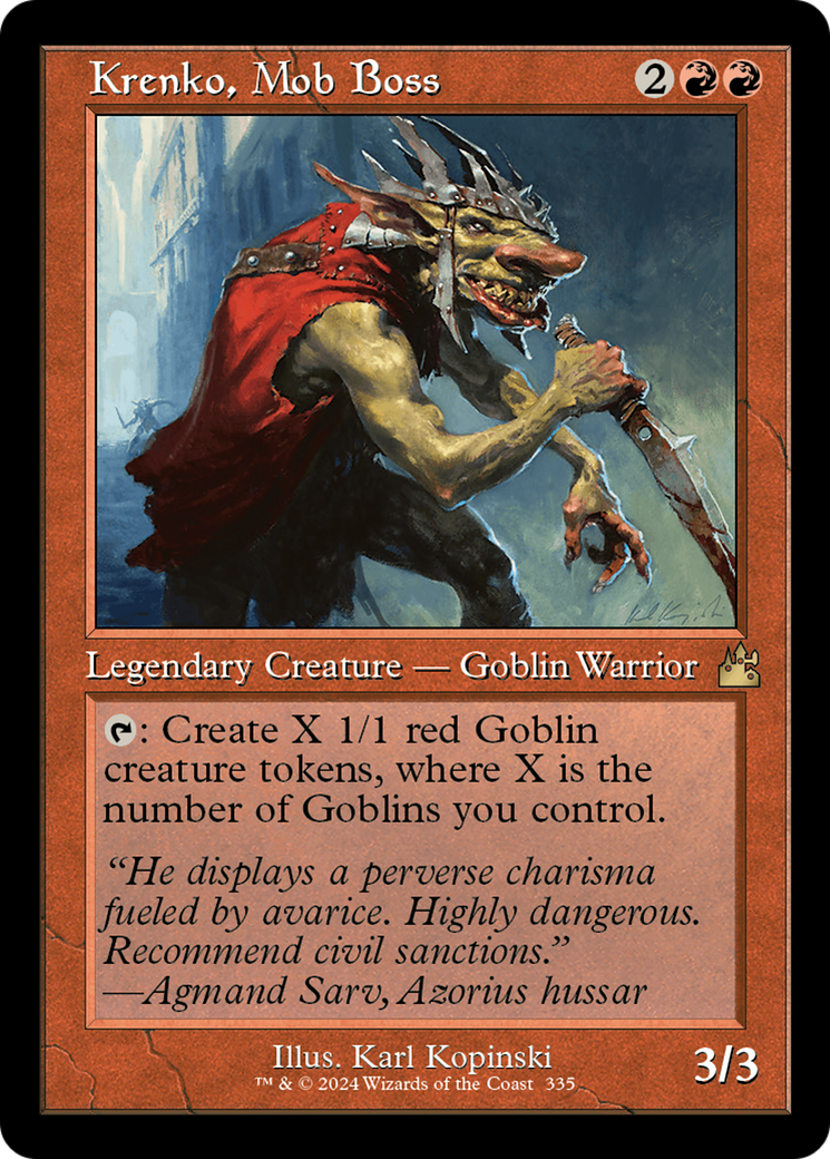 Krenko, Mob Boss (Retro) (335) - Ravnica Remastered