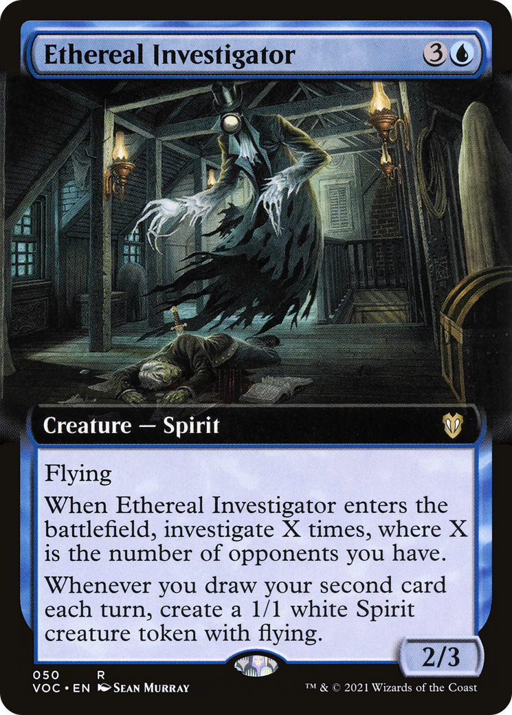 Ethereal Investigator (Extended Art) (050) - Crimson Vow Commander