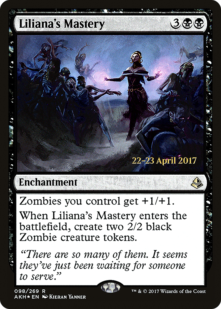 Liliana's Mastery (98s) Foil - Amonkhet Promos