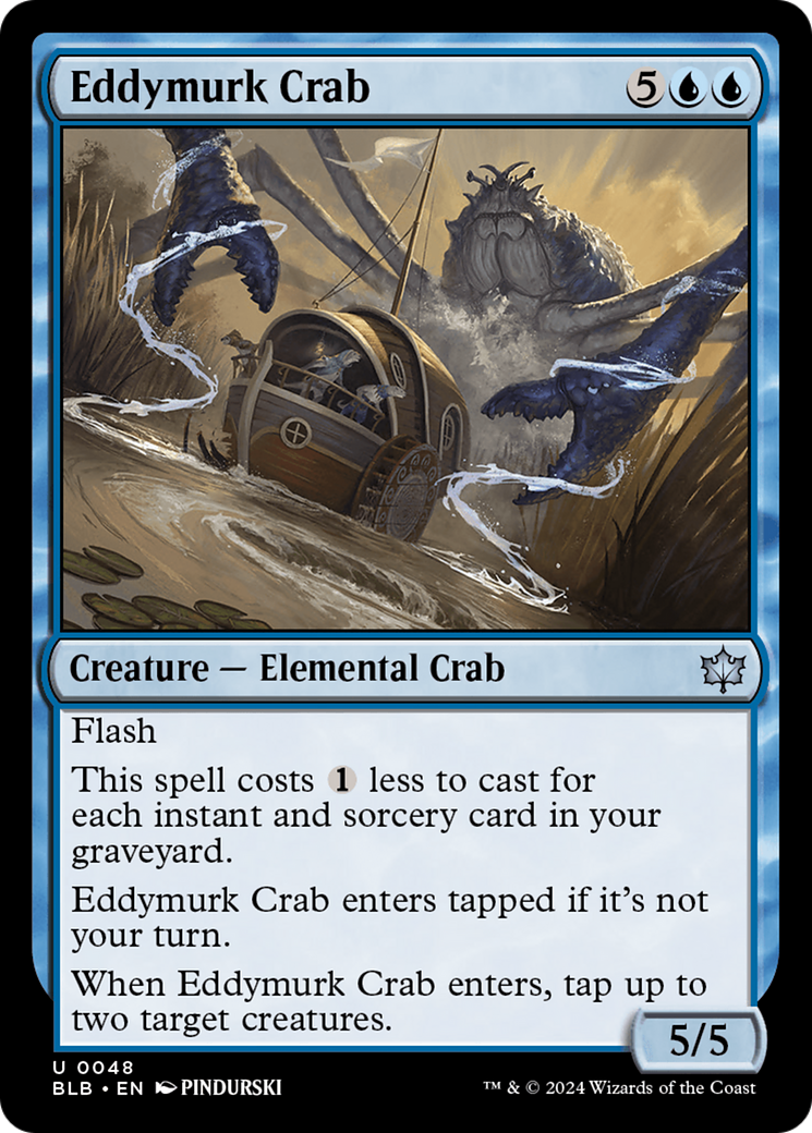 Eddymurk Crab (048) Foil - Bloomburrow