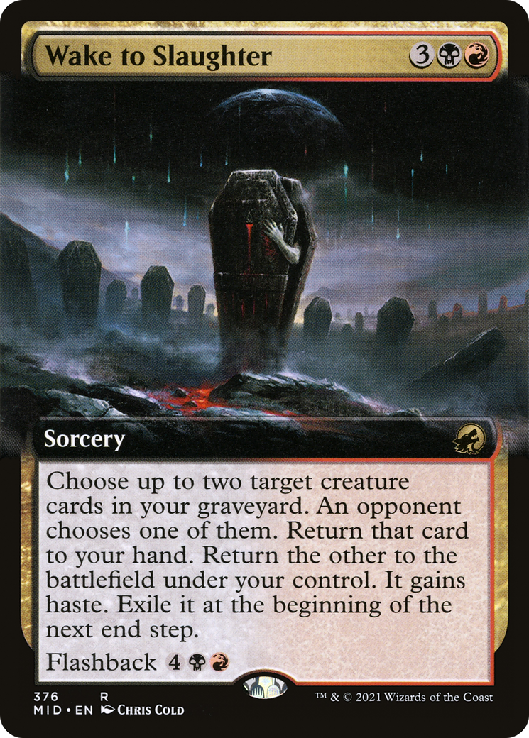 Wake to Slaughter (Extended Art) (376) - Innistrad: Midnight Hunt