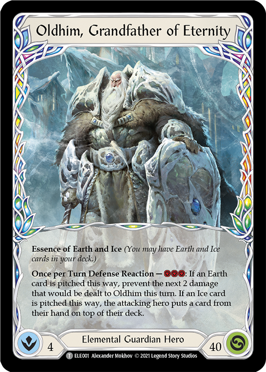 Oldhim, Grandfather of Eternity // Shiver (ELE001) 1st Edition - Tales of Aria