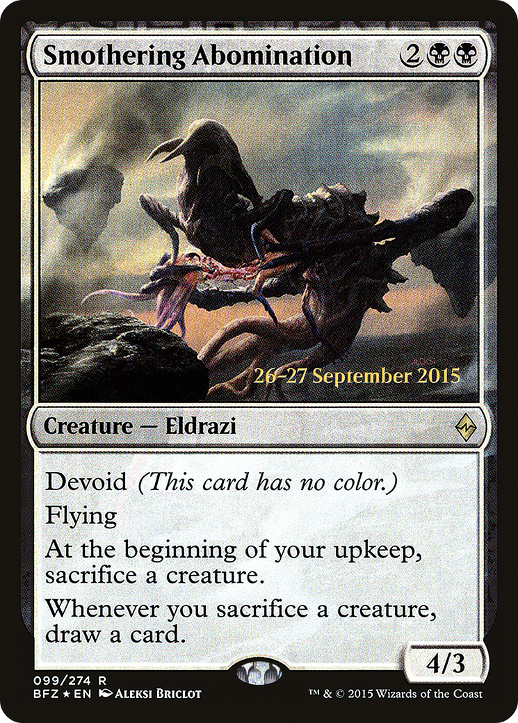 Smothering Abomination (099) Foil - Battle for Zendikar Promos