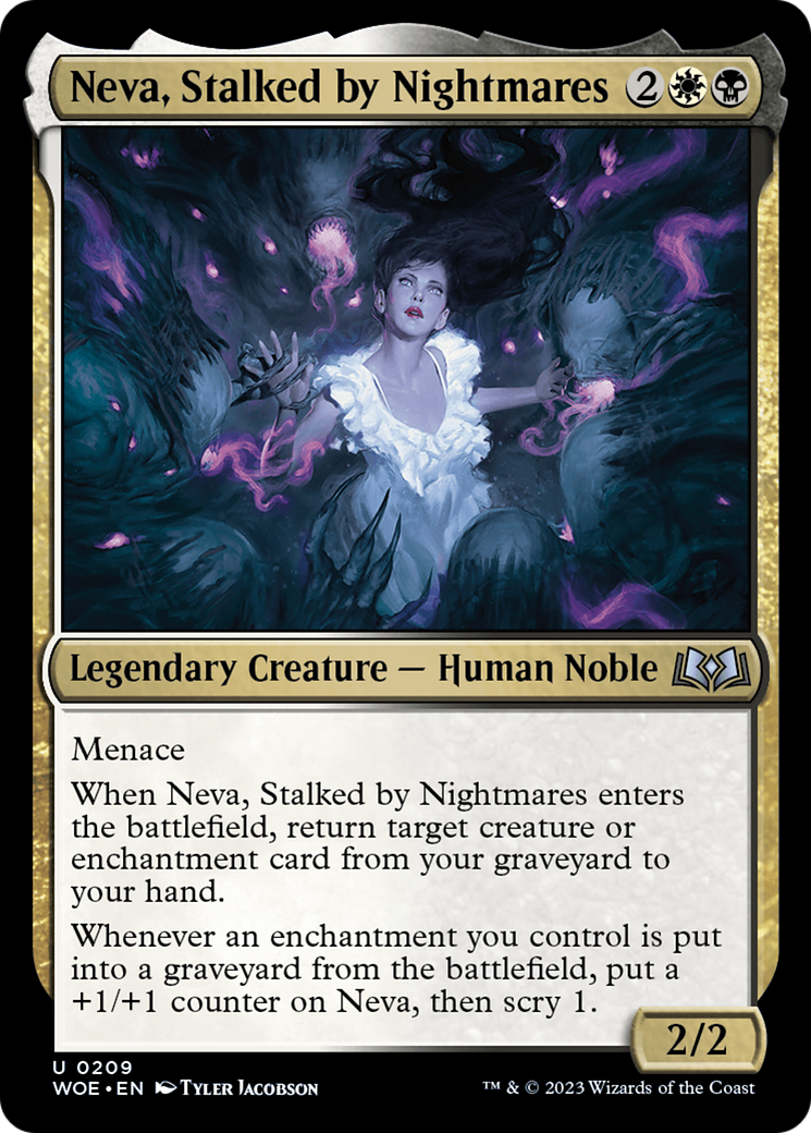 Neva, Stalked by Nightmares (209) Foil - Wilds of Eldraine