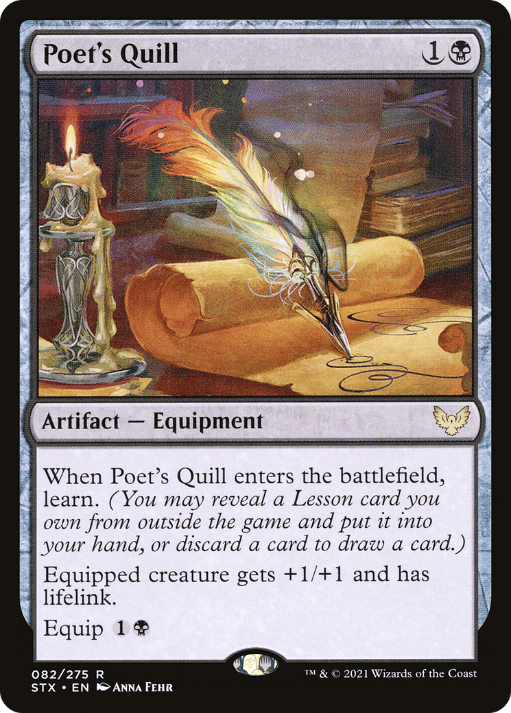 Poet's Quill (082) Foil - Strixhaven: School of Mages