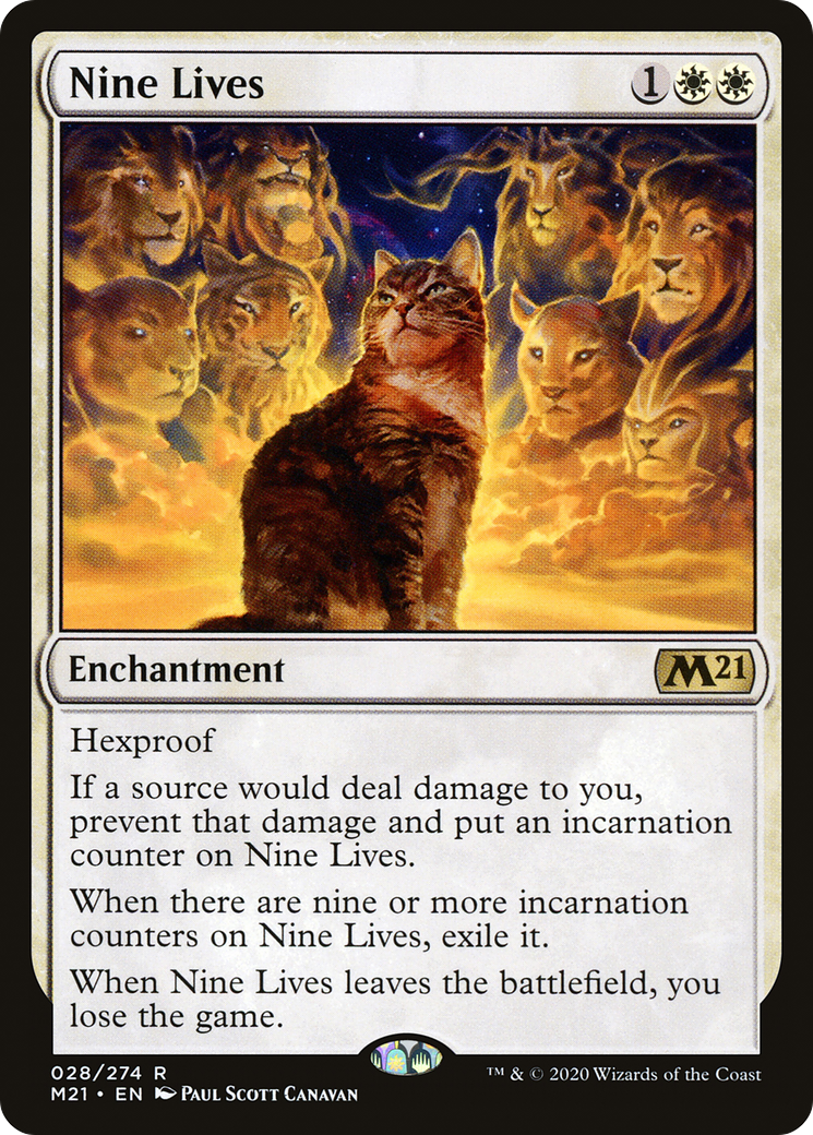 Nine Lives (028) Foil - Core Set 2021