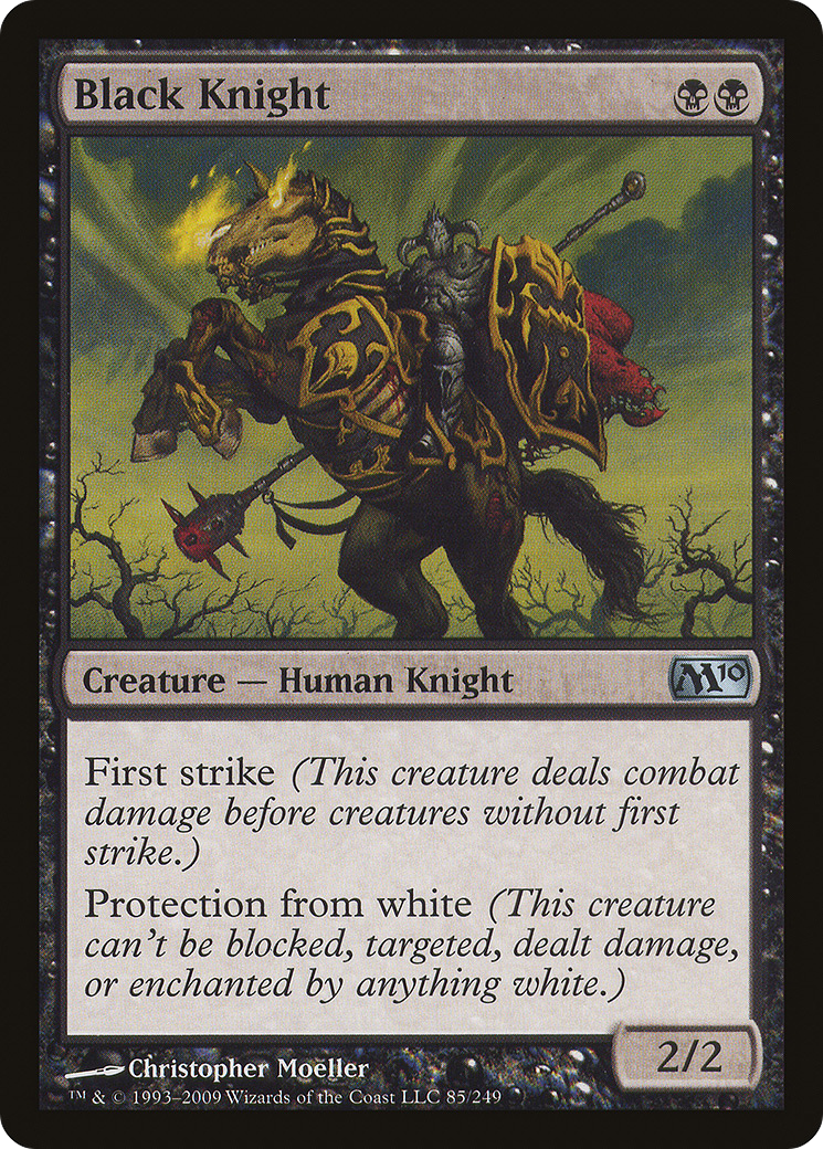 Black Knight (085) Foil - Magic 2010