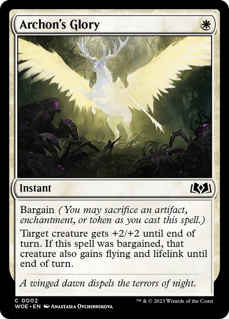 Archon's Glory (002) Foil - Wilds of Eldraine