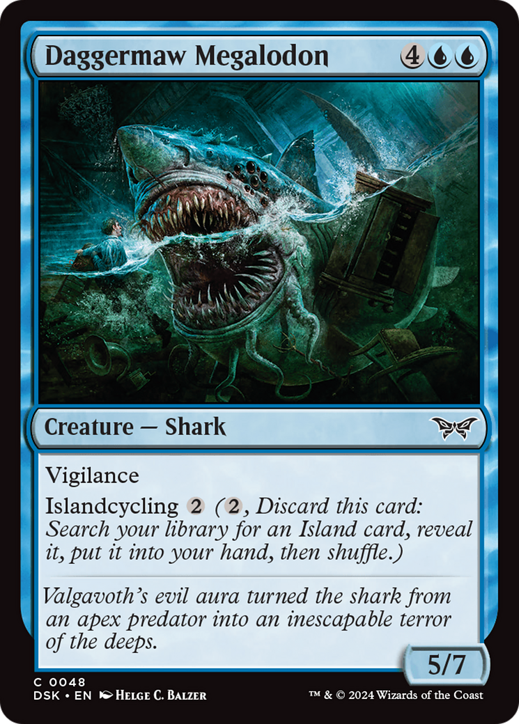 Daggermaw Megalodon (048) Foil - Duskmourn: House of Horror