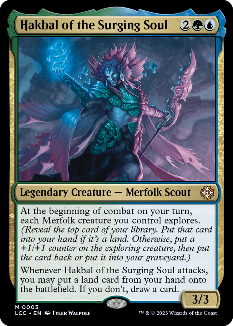 Hakbal of the Surging Soul (003) Foil - The Lost Caverns of Ixalan Commander