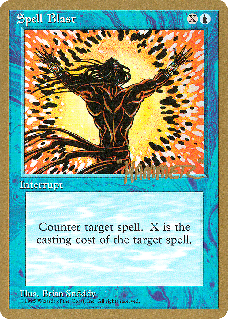 Spell Blast - 1996 Shawn "Hammer" Regnier (4ED) - Pro Tour Collector Set