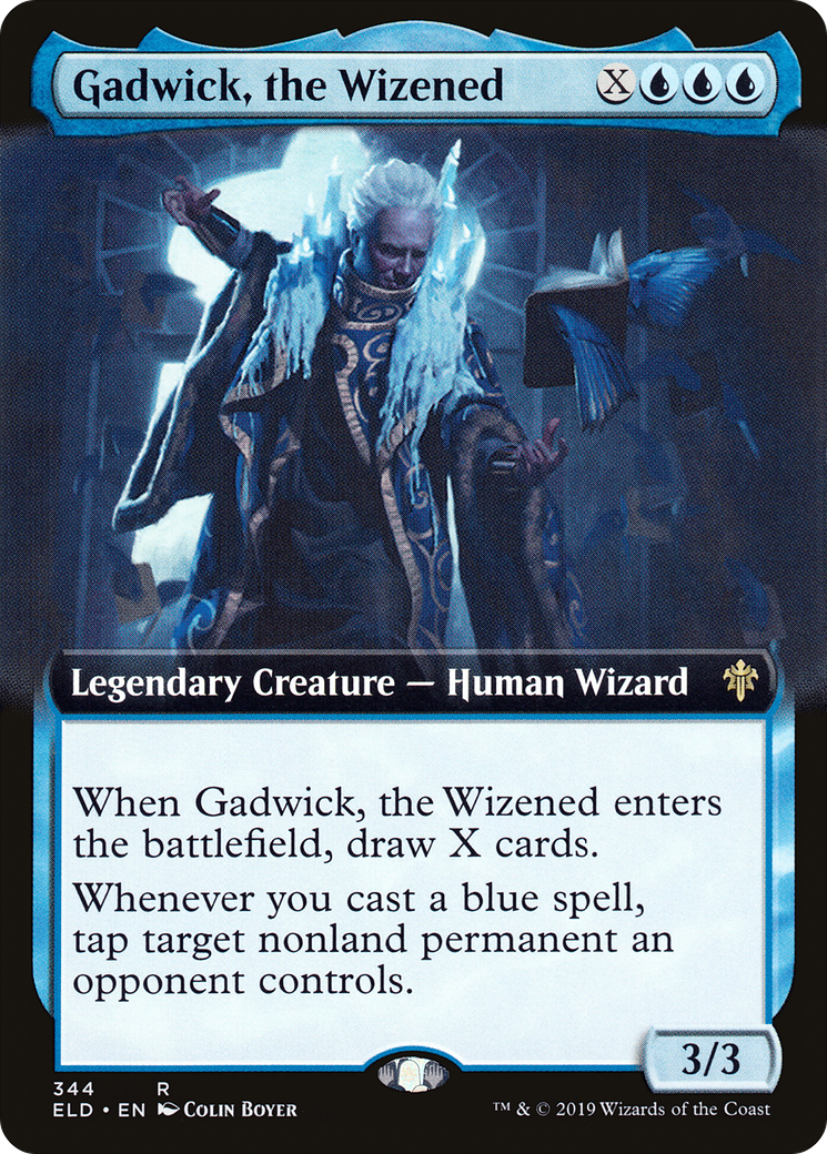 Gadwick, the Wizened (Extended Art) (344) Foil - Throne of Eldraine