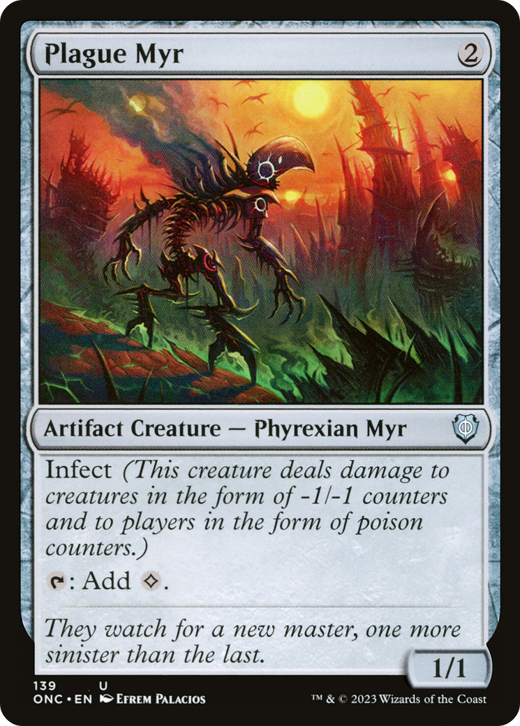 Plague Myr (139) - Phyrexia: All Will Be One Commander