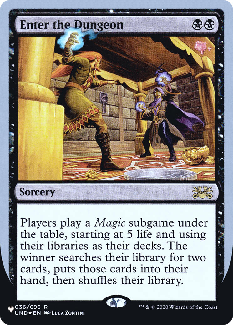 Enter the Dungeon (019) Foil - The List (Unfinity Foil Edition)