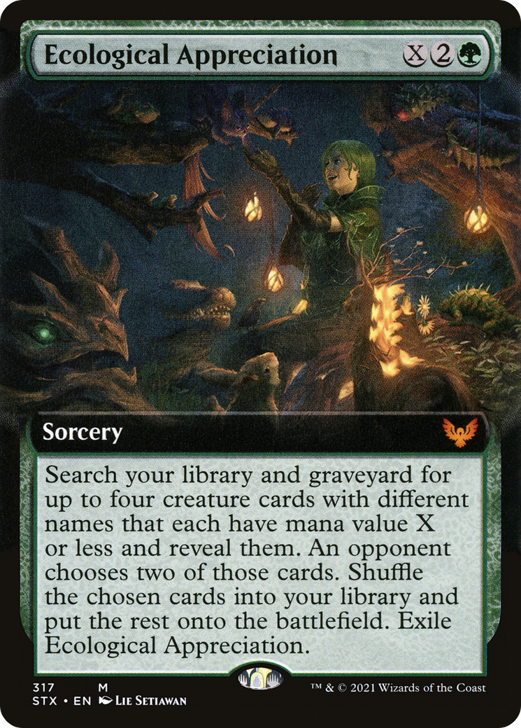 Ecological Appreciation (Extended Art) (317) - Strixhaven: School of Mages
