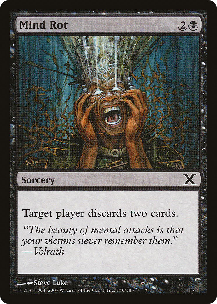 Mind Rot (159) Foil - Tenth Edition