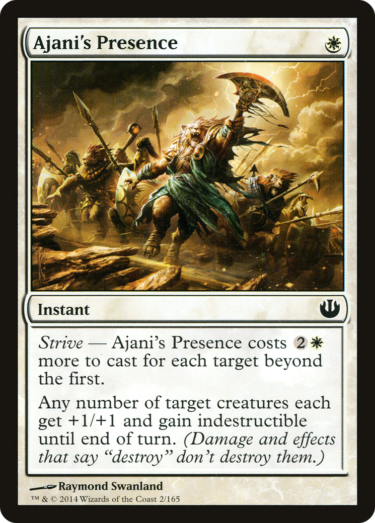 Ajani's Presence (002) Foil - Journey into Nyx