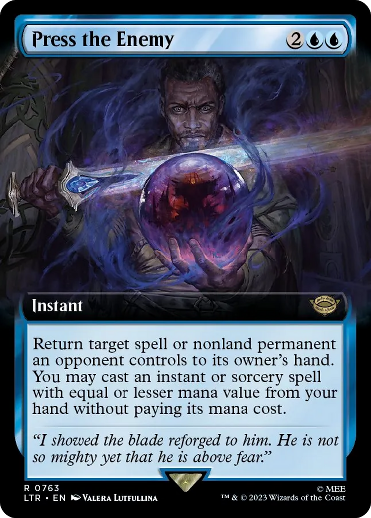 Press the Enemy (Extended Art) (763) Foil - The Lord of the Rings: Tales of Middle-earth