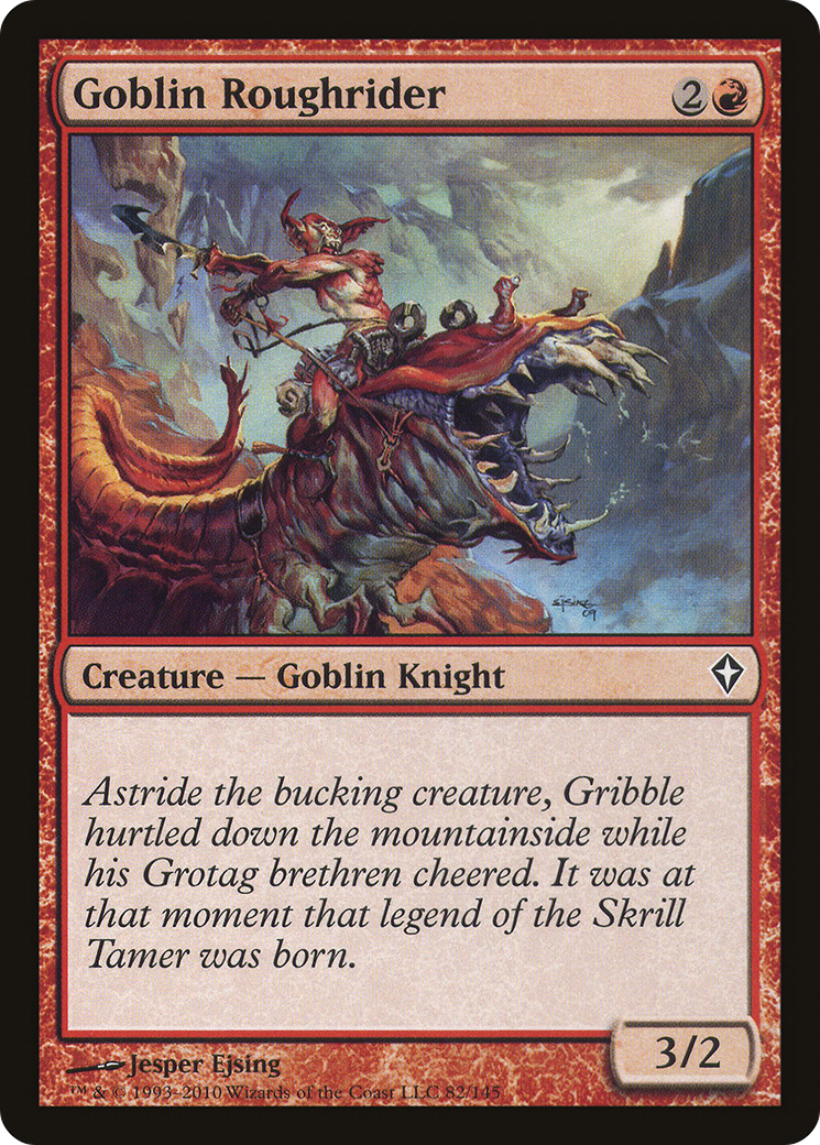 Goblin Roughrider (082) Foil - Worldwake