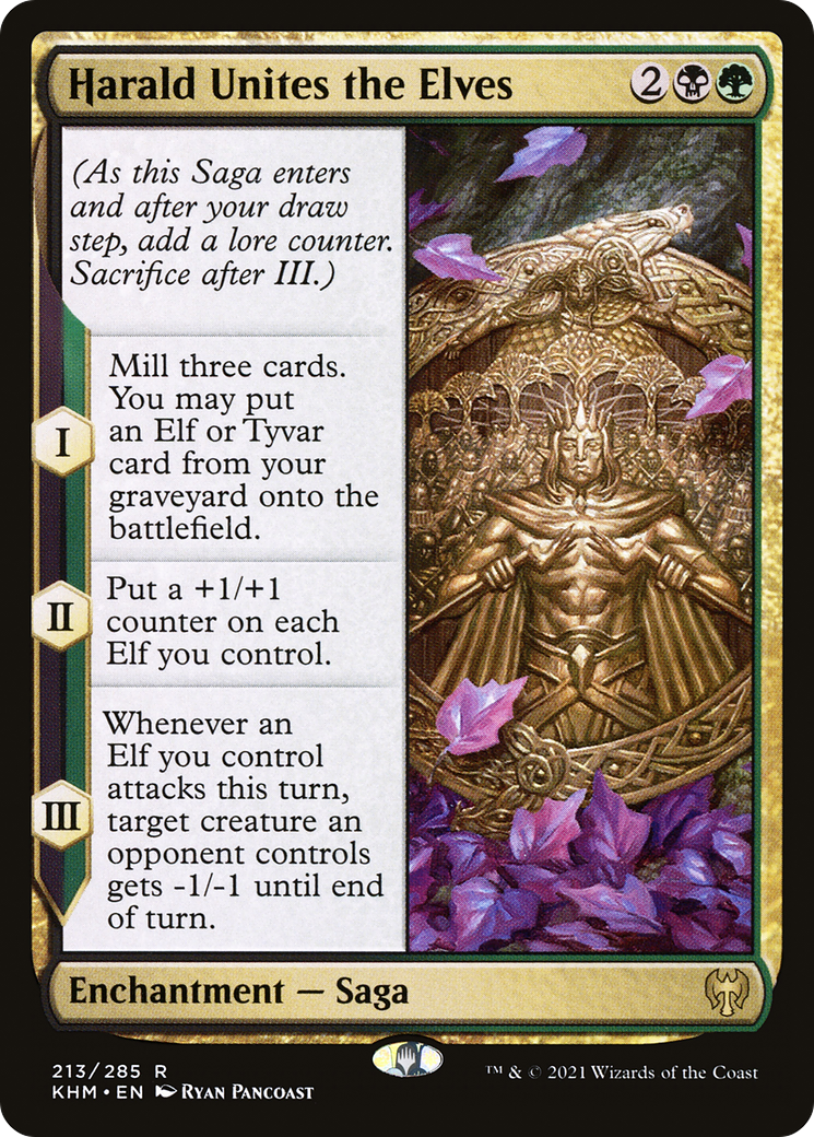 Harald Unites the Elves (213) Foil - Kaldheim