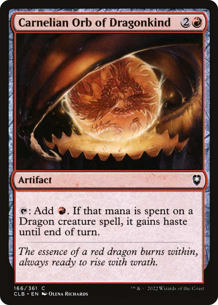 Carnelian Orb of Dragonkind (166) - Commander Legends: Battle for Baldur's Gate
