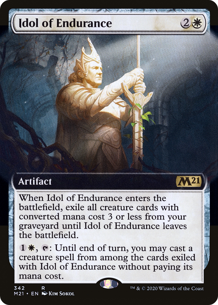 Idol of Endurance (Extended Art) (342) Foil - Core Set 2021