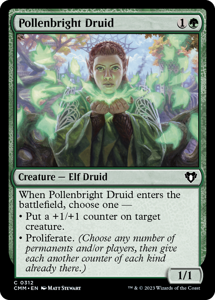Pollenbright Druid (312) - Commander Masters
