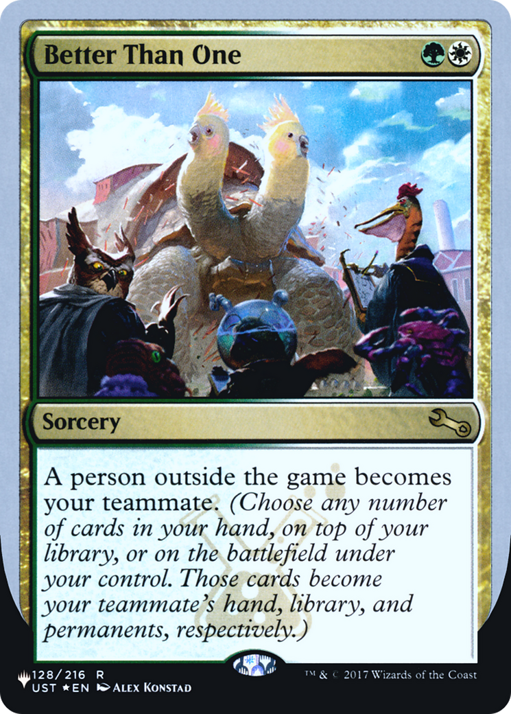 Better Than One (044) Foil - The List (Unfinity Foil Edition)