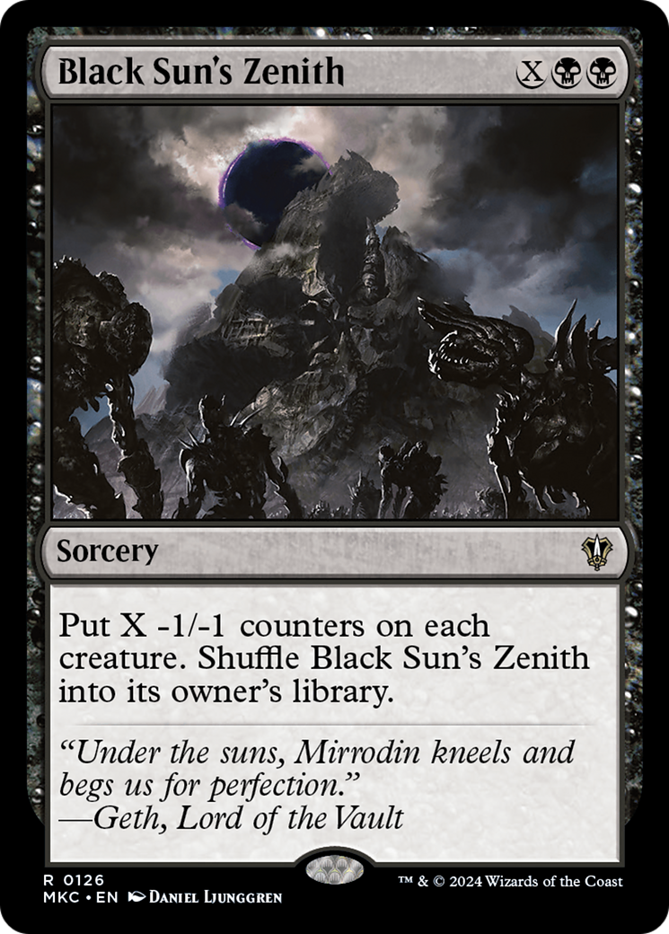 Black Sun's Zenith (126) - Murders at Karlov Manor Commander