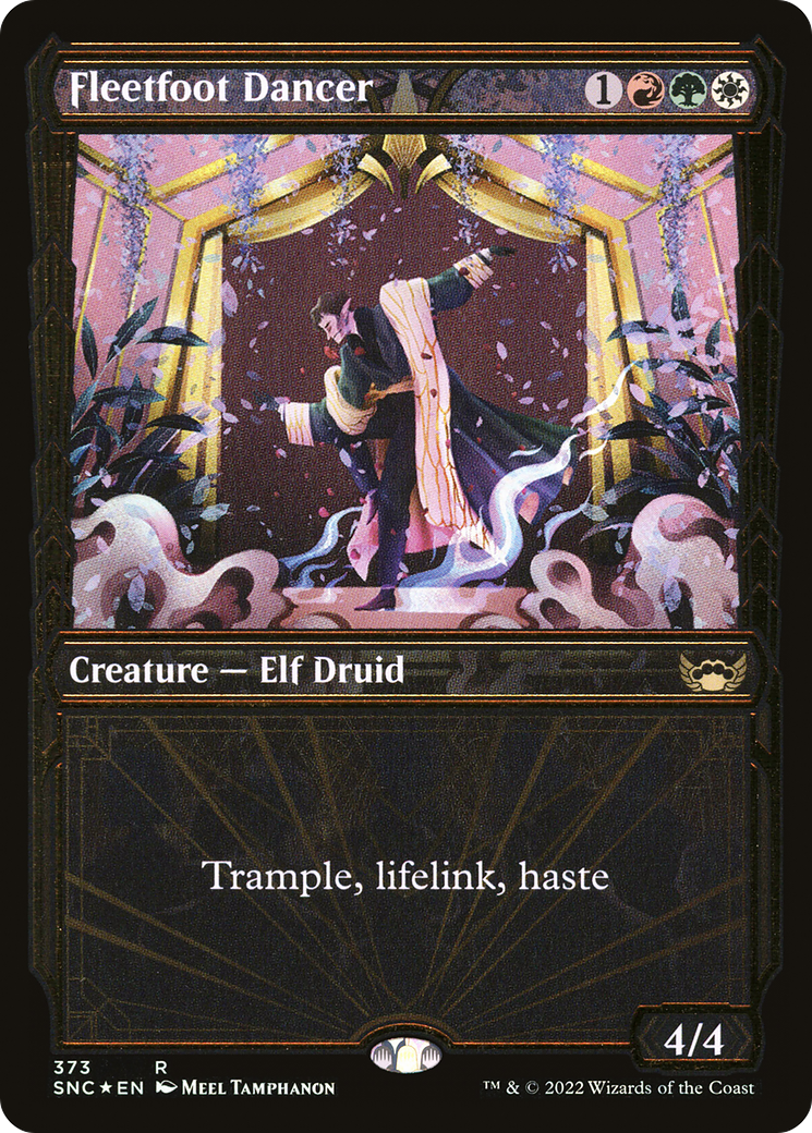 Fleetfoot Dancer (Gilded Foil) (373) Foil - Streets of New Capenna