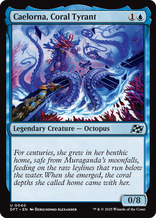 Caelorna, Coral Tyrant Foil (040) - Aetherdrift