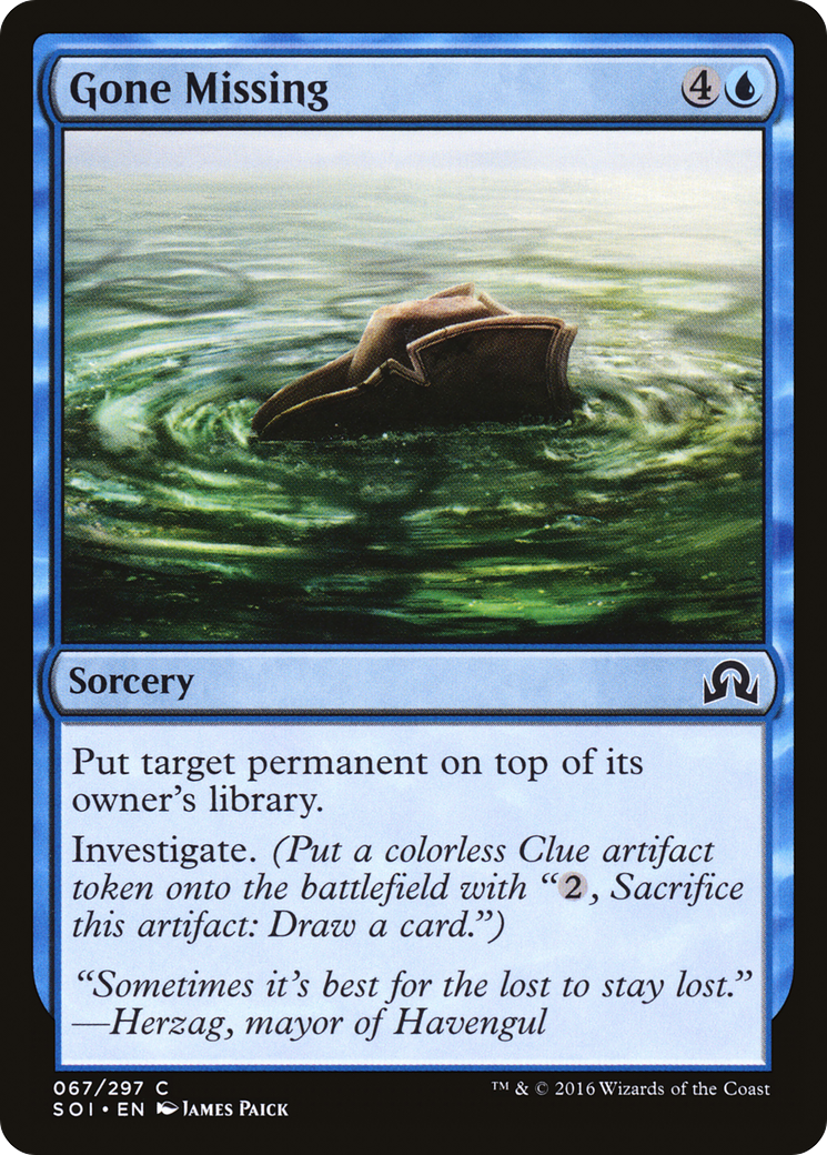 Gone Missing (067) Foil - Shadows over Innistrad