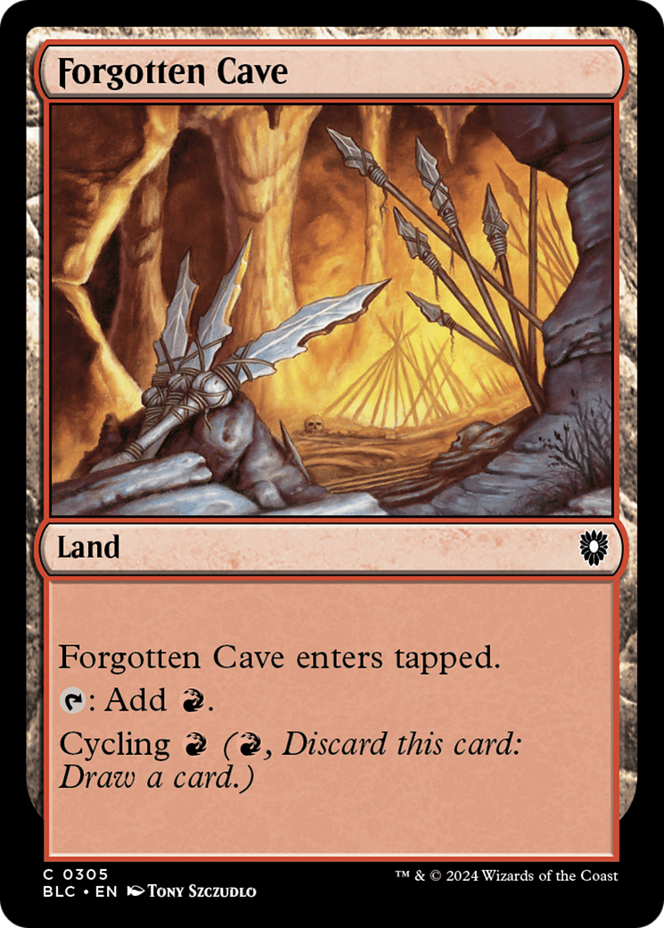 Forgotten Cave (305) - Bloomburrow Commander