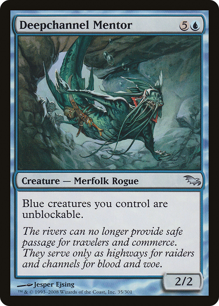 Deepchannel Mentor (035) Foil - Shadowmoor