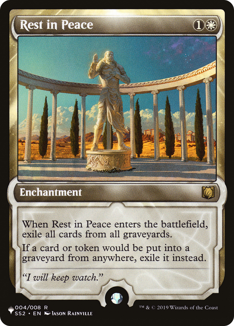 Rest in Peace (SS2-4) - The List