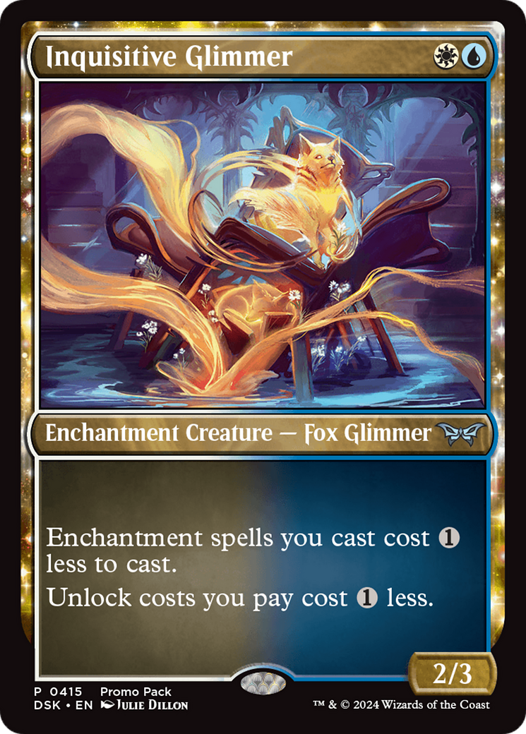 Inquisitive Glimmer (415) Foil - Duskmourn: House of Horror