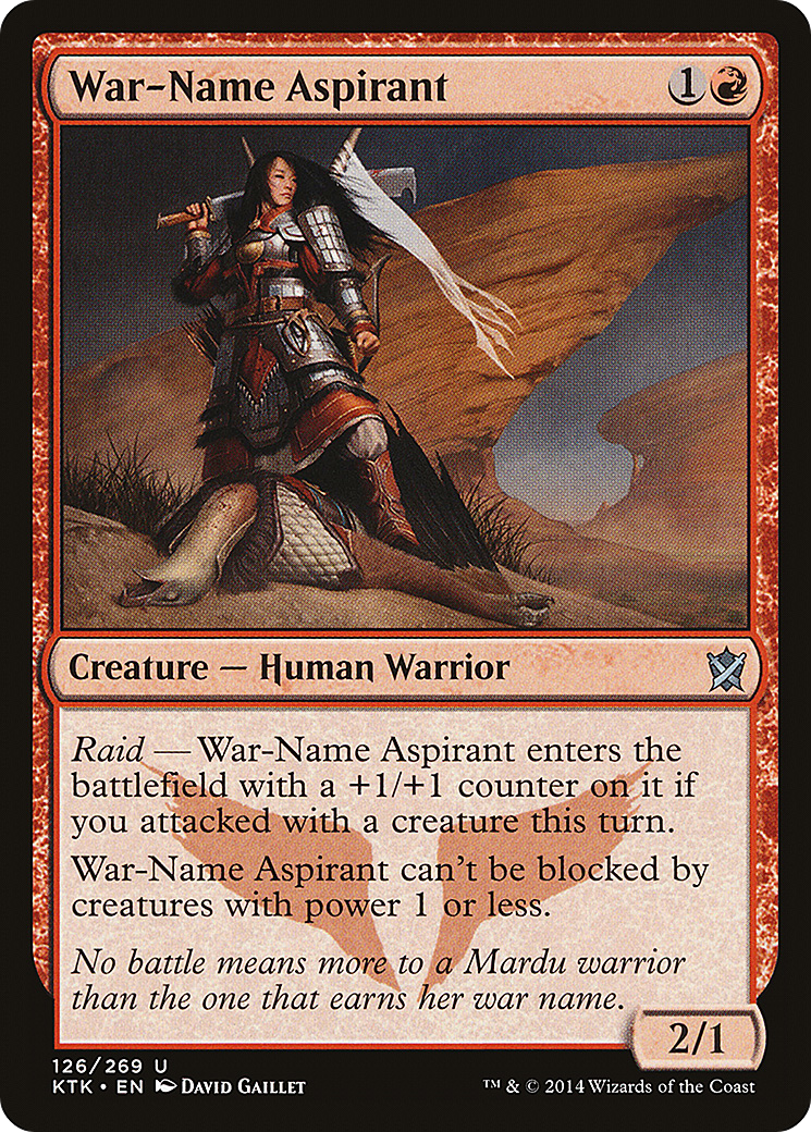 War-Name Aspirant (126) Foil - Khans of Tarkir