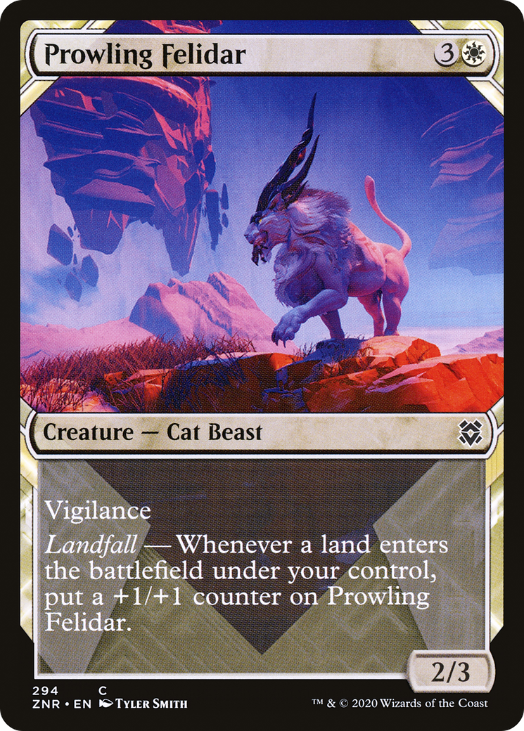 Prowling Felidar (Showcase) (294) - Zendikar Rising